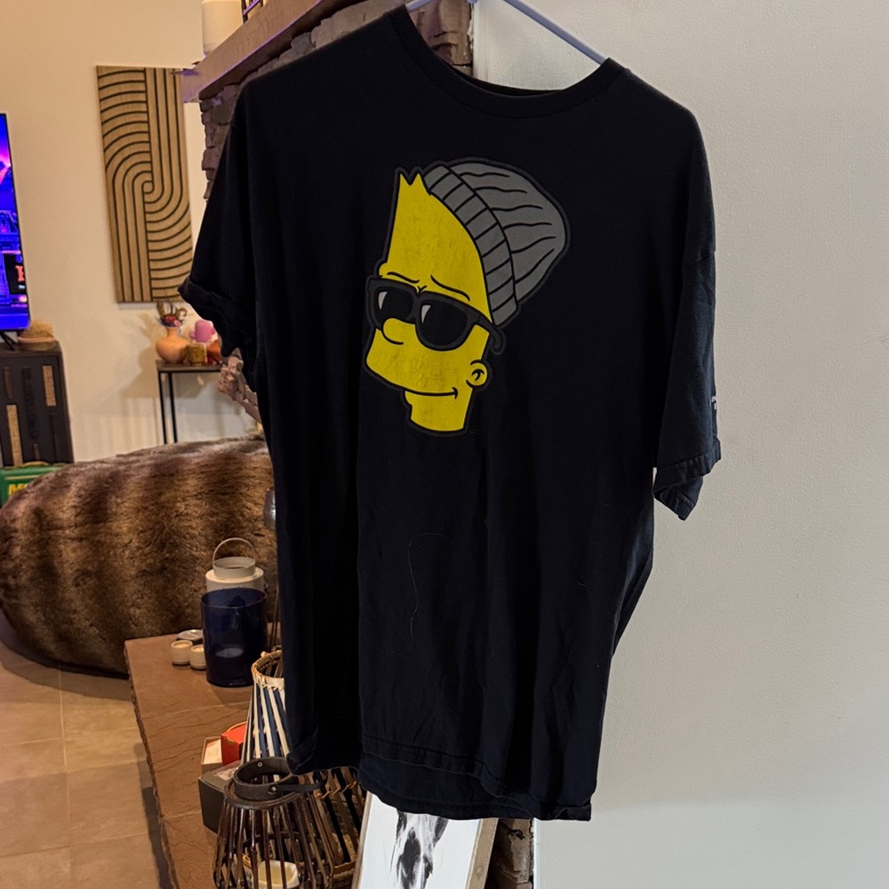 Neff Black Tee with Cool Yellow Graphic